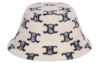 CELINE Bucket Hats Women's Neon White, Marine Blue
