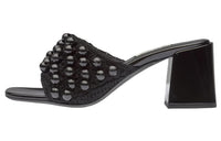 MIU MIU Slide Slippers Women's Black
