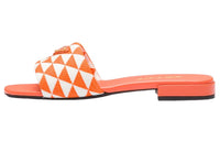 PRADA Slip Resistant Stylish Sandal Women's White Orange