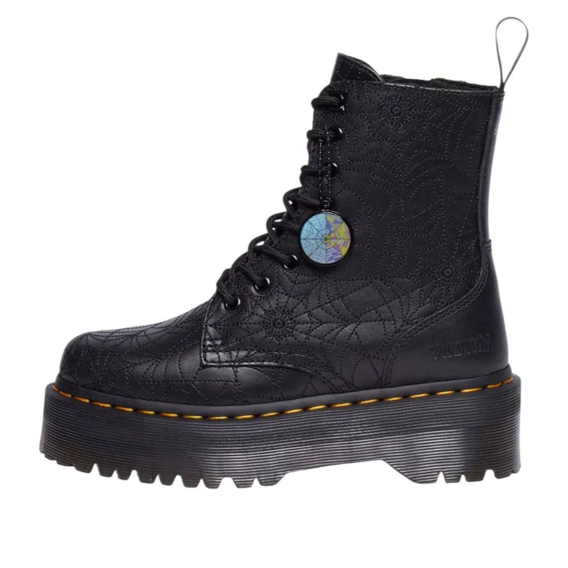 Dr. Martens x Wednesday Jadon Leather Platform Boots 'Black Nappa Lux' 32224001