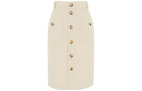 SAINT LAURENT Saharienne Midi Skirt