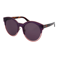DIOR Round Sunglasses Women's Tortoiseshell