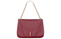 SAINT LAURENT Jamie Lambskin Handbag, Shoulder Bag Women's Merlot Red