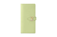 LOUIS VUITTON Taurillon Cow Leather Wallet Women's Green