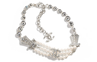 CHANEL Necklaces Women's Silver