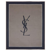 SAINT LAURENT Cassandre Striped Shawl
