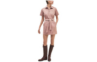 HERMES Short-Sleeved Dresses Women's Pink