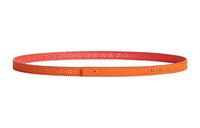 HERMES Leather Belts Women's Orange/Pink