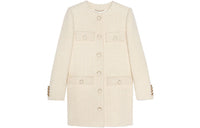 SAINT LAURENT Jackets Women's White Limestone