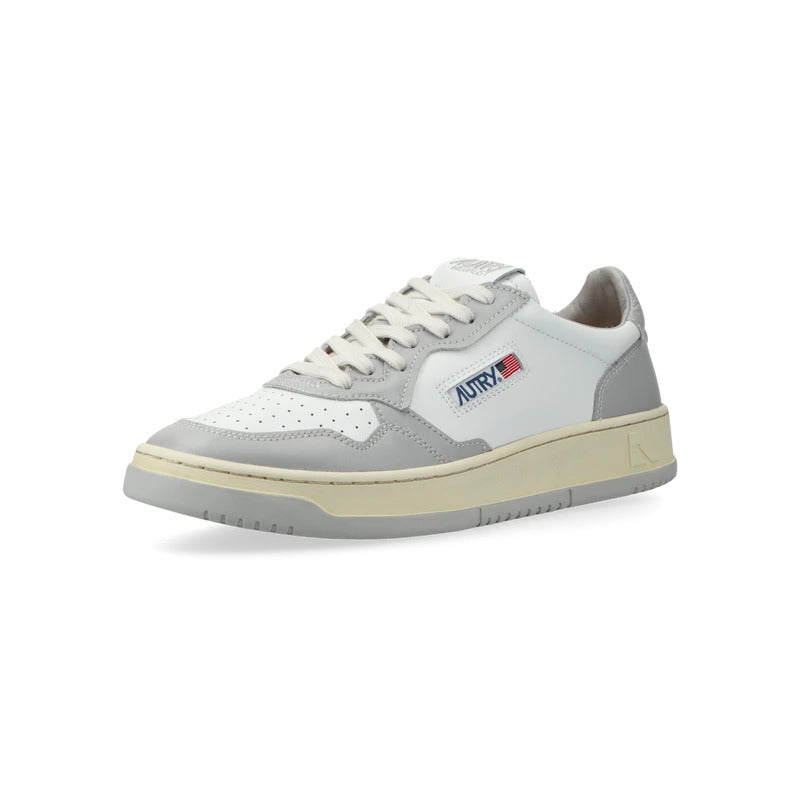 Autry Medalist Low Leather 'Grey White' AULM-WB10