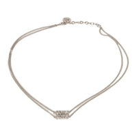 MIU MIU Steel Necklaces Unisex Silver