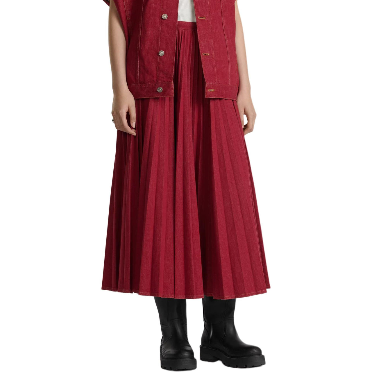 DIOR SS25 Casual Long Skirts Women's Red