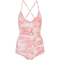 DIOR DIORIVIERA FW24 One piece Swimsuit Women's Candy Pink