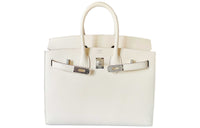 HERMES Birkin Epsom Leather Birkin Bag Handbags Women's I2 Nata Cream White