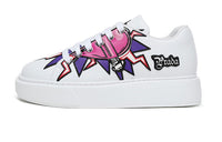 PRADA Graphic Heart Platform Sneakers 'White Multi Color' Women's