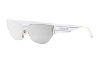 DIOR Irregular Shape Sunglasses Women's White