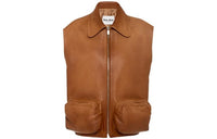 MIU MIU Vests Women's Caramel