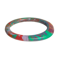 HERMES Lacquered Wood Bangles Women's Multicolor