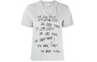 SAINT LAURENT T-Shirts Women's Gray