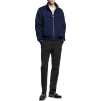LOUIS VUITTON Lv Blason Double Face Wool-Silk Blend Reversible Blouson