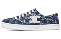 CELINE Triomphe Low Top Skateboard Shoes Women's Blue