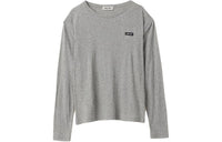 MIU MIU Jersey Polo Shirt Grey