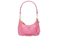 PRADA Fabric Handbag Shoulder Bag Regular Women's Pink