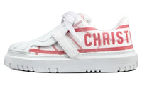 DIOR Dior-ID Low-Top Stylish Skateboarding Shoes Women's White Red