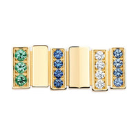DIOR 18K Gold Earrings Unisex Yellow