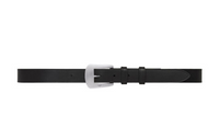 CELINE Logo Carving Pin Buckle Leather Belts Men's Black