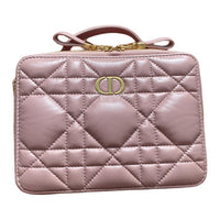 DIOR Cow Leather Portable Crossbody Bag, Shoulder Bag Women's Light Brown