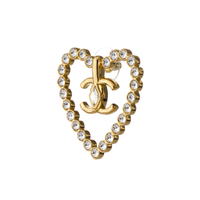 CHANEL Hoop Earrings Women's Gold