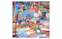 HERMES Silk Scarves Women's Multicolor