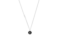 LOUIS VUITTON Metal Enamel Necklaces Men's Silver