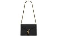 SAINT LAURENT CASSANDRA Smooth Leather Crossbody Bag, Shoulder Bag Women's Black