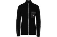 PRADA Triangle logo Cashmere Cardigan