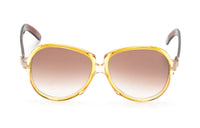 SAINT LAURENT Pre Owned 1970s Two tone Oversize frame Sunglasses