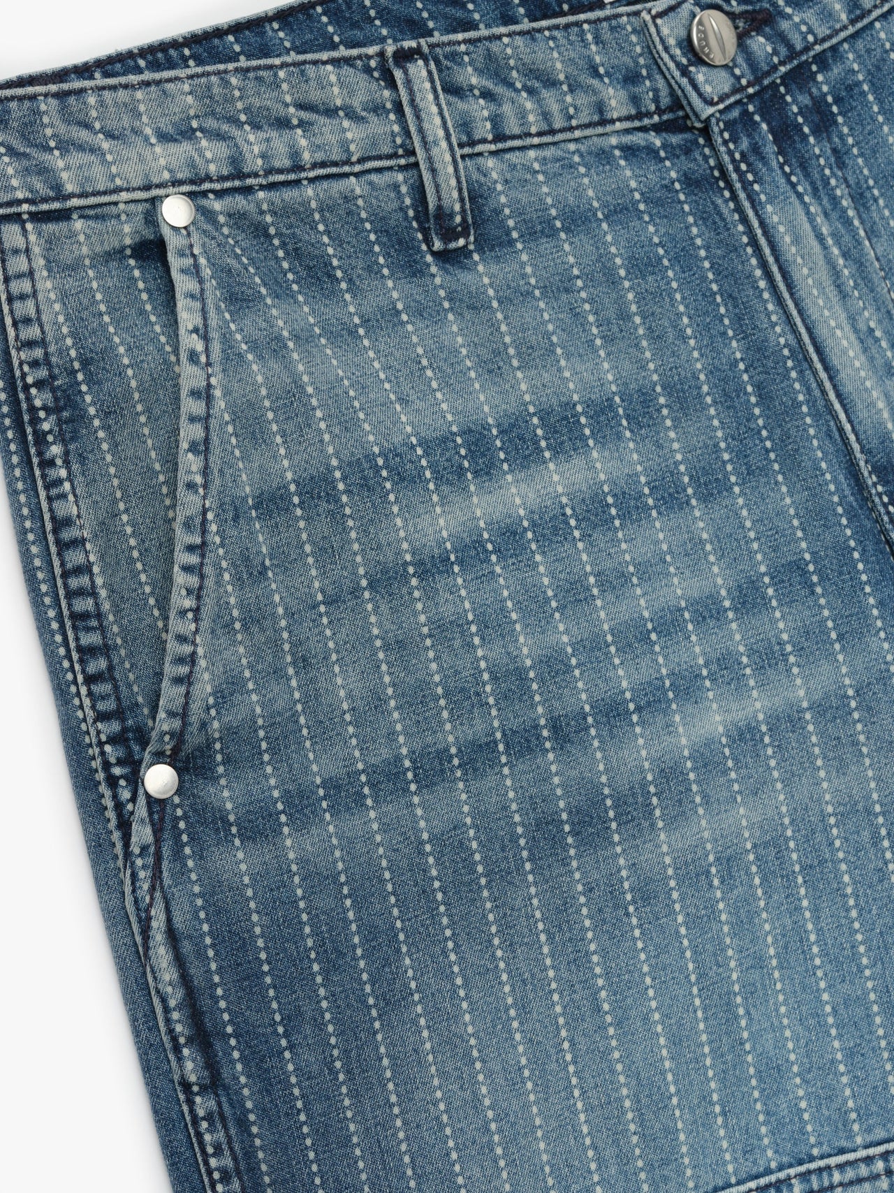 Rhude Men's Wabash Denim Reza Double Knee