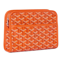 GOYARD JOUVENCE Canvas Toiletry Bag Small Size Unisex Orange
