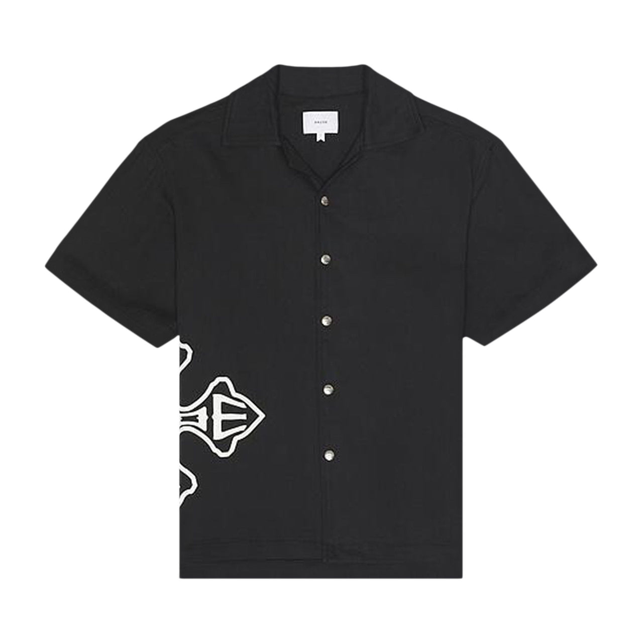 Rhude Men's Cross Logo Snap Shirt
