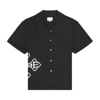 Rhude Men's Cross Logo Snap Shirt