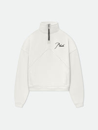 Rhude Men's Quarter Zip Vtg White