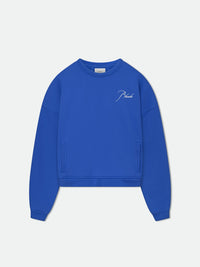 Rhude Men's Crewneck Vtg Cobalt Blue