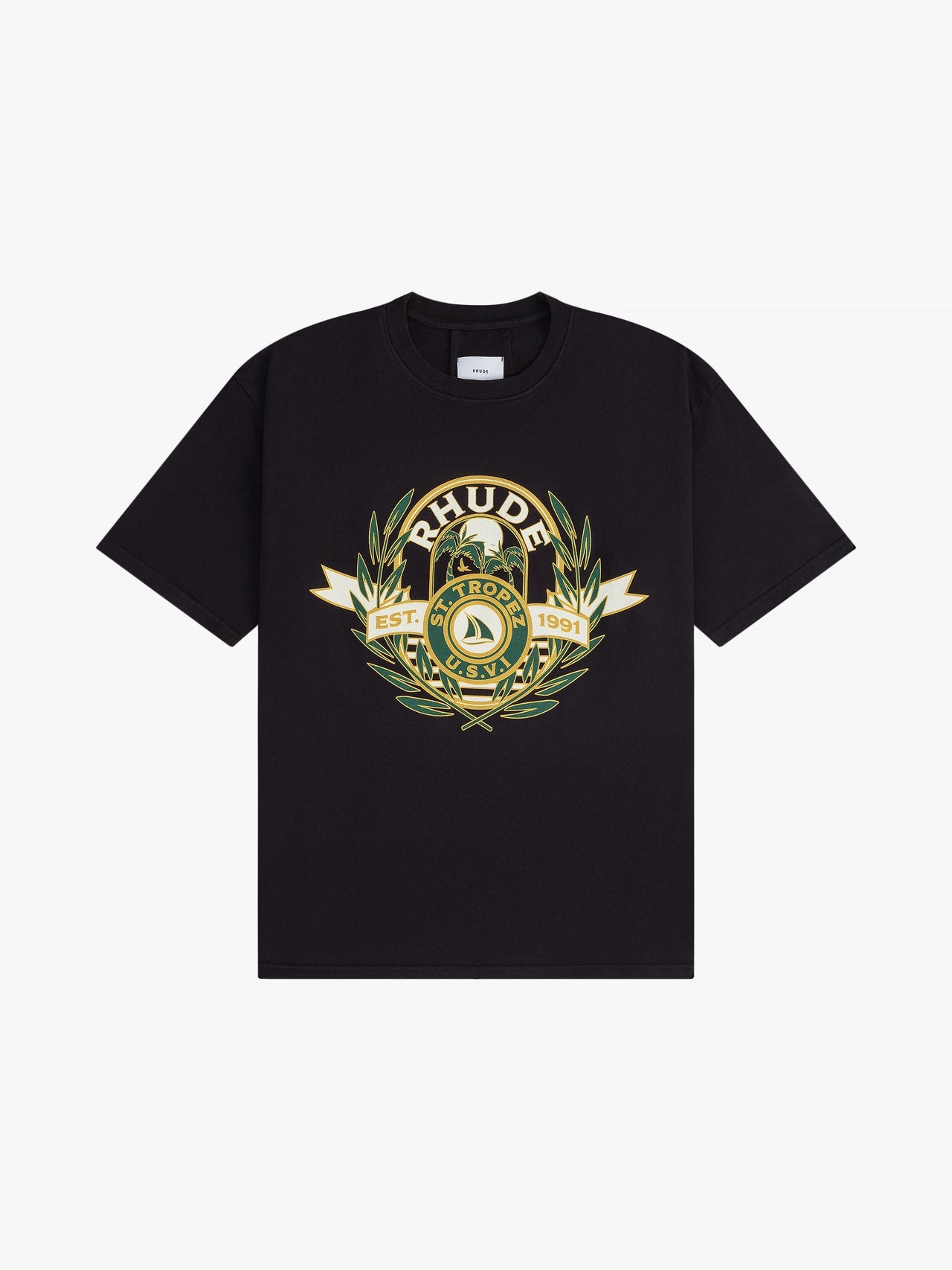Rhude Men's St.tropez Yacht Crest Tee