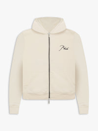 Rhude Embroidered-Logo Zipped Hoodie