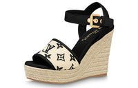 LOUIS VUITTON Starboard Strap Sandals Women's Beige