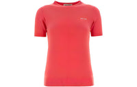 MIU MIU Logo Intarsia Knitted Short-Sleeved Pullover