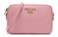 PRADA Cow Leather Small Square Bag Crossbody Bag Shoulder Bag Women's Light Pink