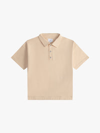 Rhude Men's Pique Snap Short Sleeve Polo