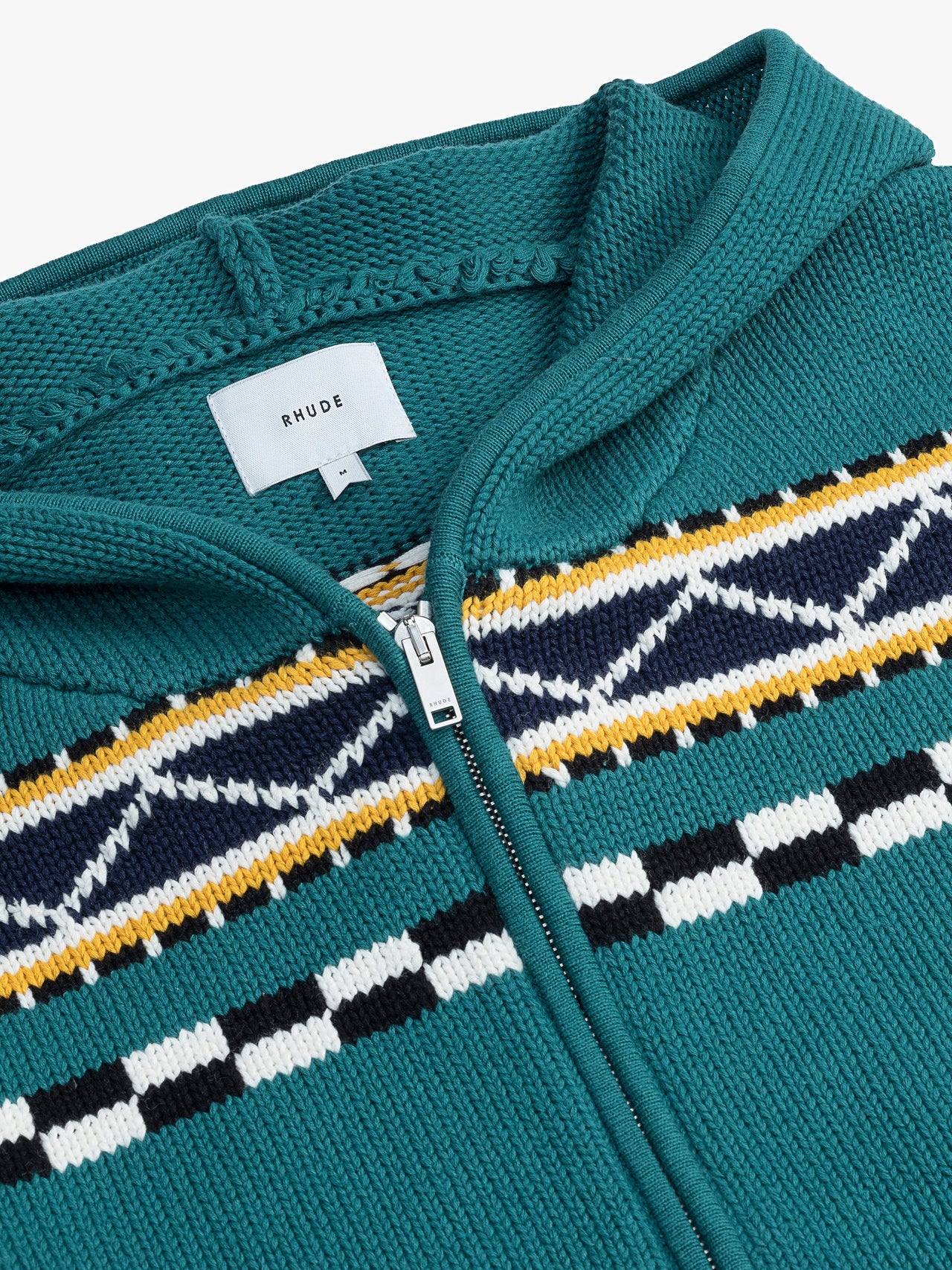 Rhude Men's Bateau Knit Zip-Up